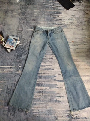 Pantalones de mezclilla para mujer Joe's Jeans acampanados de tiro bajo corte boot, talla 27, azul denim Foto 1 de 4