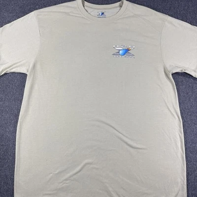 H2O Express T Shirt Men's SZ XL Tan Moisture Wicking Redfish Graphic Gulf Coast - Image 1 of 4
