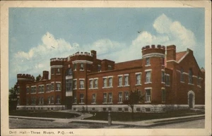 Tarjeta postal de colección Drill Hall Three Rivers Quebec Canadá s009 - Imagen 1 de 2