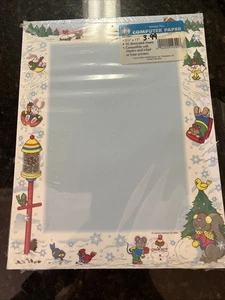 Vintage Carson-dellosa Computer Printer Paper Stationary Winter Fun Teacher - Picture 1 of 4