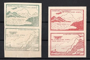 Columbia seltene Scata Luftpost Briefmarken - Bild 1 von 1
