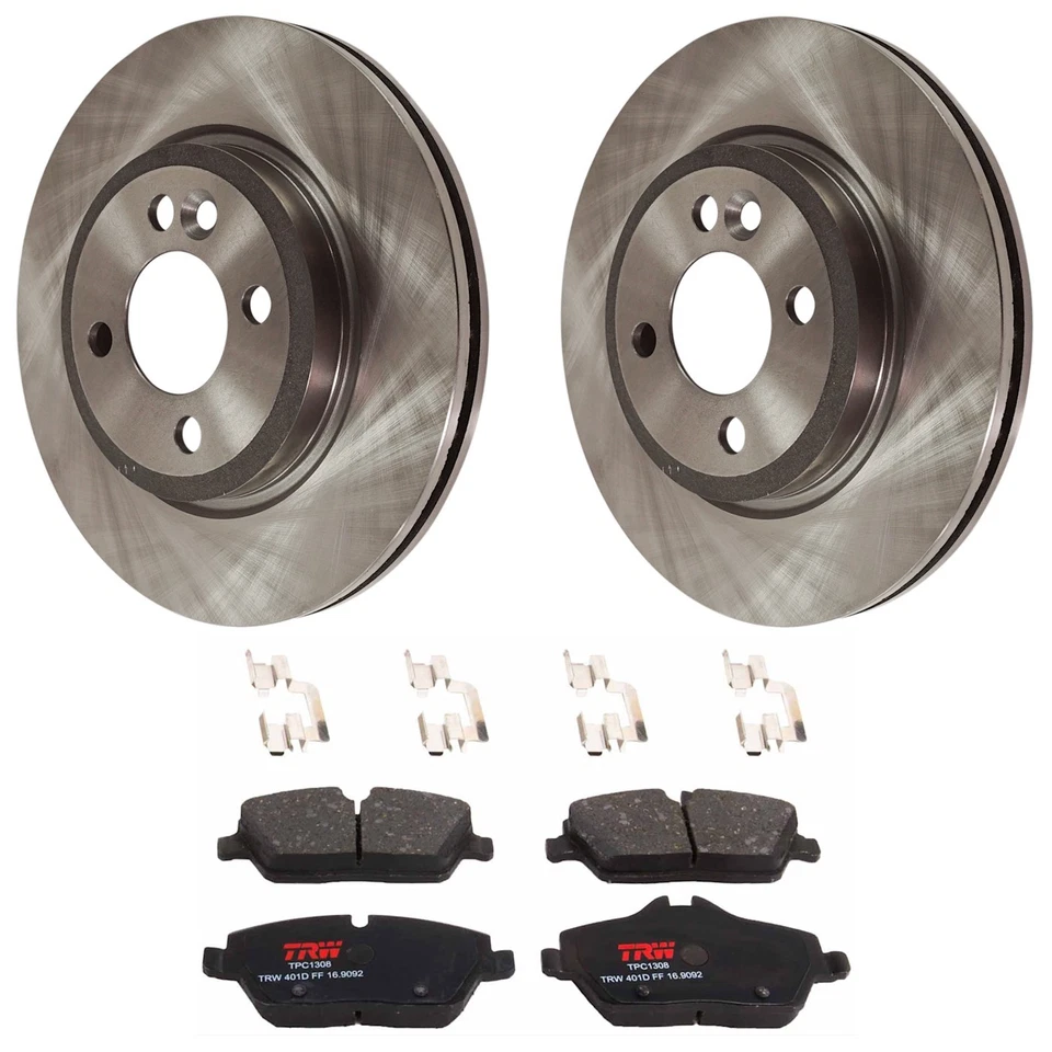 KIT TRW-072924-3970 Kits de discos y pastillas de freno Juego de 2 ruedas delanteras para Mini Cooper Foto 1 de 4