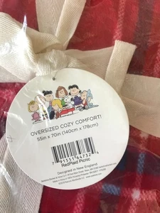 PEANUTS VELVET SOFT THROW BY BERKSHIRE - Picture 1 of 4