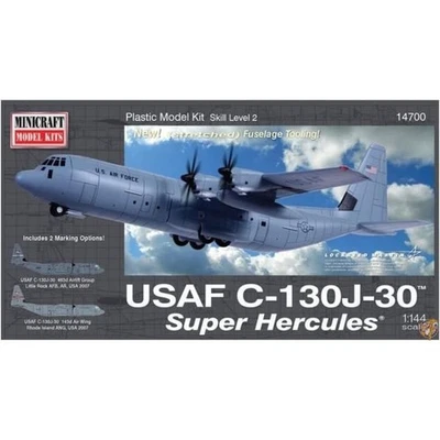 Platts 1/144 US Air Force C-130J-30 Super Hercules Plastic Model MC14700 Free - Image 1 of 4