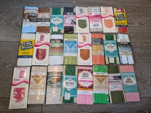 Lot Of 24 Vintage Packages Of New Seam Binding, Rick Rack, Bias Tape , Lace #2 - Picture 1 of 5