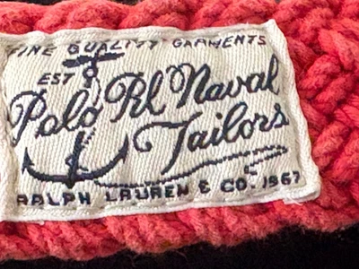 RARE Polo Ralph Lauren Men's Leather-Trim Webbed Cotton D-Ring Belt, Red,  XL - Image 1 of 4