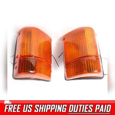 Luces de lámpara de esquina lateral lente ámbar para camión Isuzu Rocky Ftr 175 195 FSR 1984-95 Foto 1 de 4