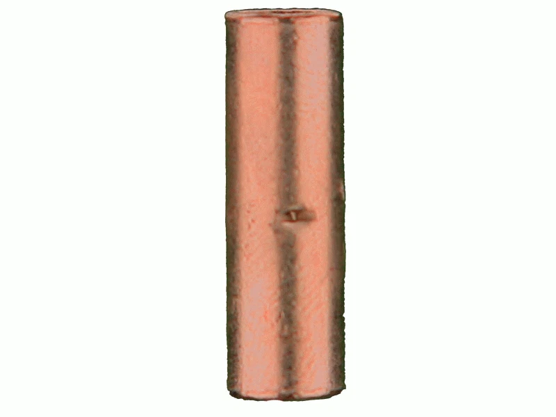 Metra CUR8 Install Bay Copper Uninsulated Butt Connector 8 Gauge Package of 25 - Image 1 of 4