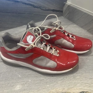 Vintage Fila Helmsman Low-Cut, rot silber toller Zustand Gr. 12 - Bild 1 von 8