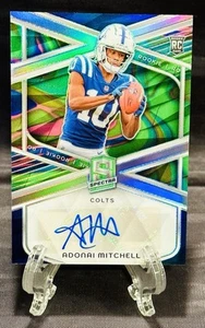 2024 Panini Spectra ADONAI MITCHELL Rookie Neon Marble Auto #4/4 - Picture 1 of 2