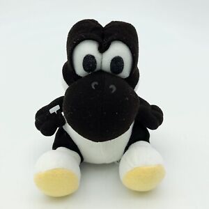 Rare 1999 Vintage Nintendo Black Yoshi Toysite Bean Bag Plush Doll w/Tush Tag