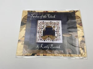 Kathy Barrick Twelve Of The Clock Cross Stitch Pattern Primitive Home - Picture 1 of 3
