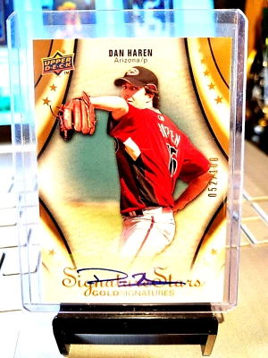 Dan Haren #52/100 U.D. 2009 SIRMATURES STARS GOLD "AUTO" #34 COMO NUEVO " ARIZONA" Foto 1 de 4