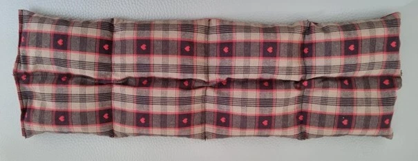 MEDICAL & CARE Tour de Cou Micro Onde Noyaux Cerise MARRON/ROUGE ALASA Fabrication Française