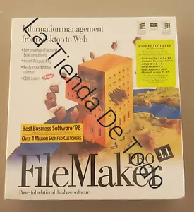 VINTAGE 1998 OLD NEW STOCK COMPUTER CD ROM FILE MAKER pro 4.1 FOR WINDOWS - Picture 1 of 7