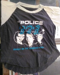 The Police - Ghost In The Americas Tour vintage T-Shirt ~ Raglan concert tee - Picture 1 of 4
