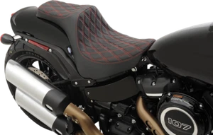 Drag Specialties Predator III Seat With Red Thread Double Diamond #0802-1074 - Picture 1 of 1