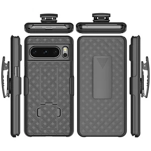 Per Google Pixel 7a, 8, 8 Pro clip da cintura custodia rigida telefono sottile con cover fondina - Foto 1 di 6