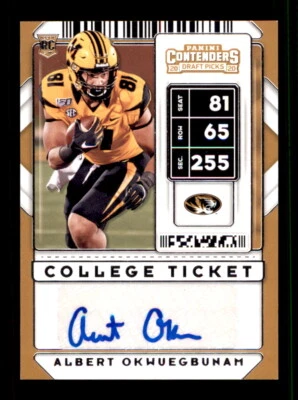 2020 Panini Contenders Draft Picks #143 Albert Okwuegbunam - Image 1 of 2