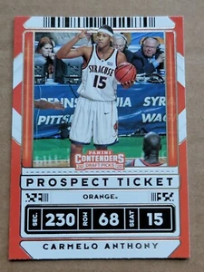 Carmelo Anthony 2020-21 Panini Contenders Basketball Card Prospect Ticket #42 - Picture 1 of 10