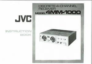 JVC  Bedienungsanleitung user manual owners manual  für 4 MM- 1000  Copy - Picture 1 of 1