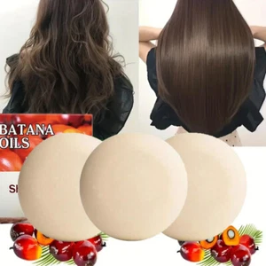 Batana Oil for Hair Growth Shampoo Bar, Natural Organic Batana Soap Bar (3 Pack) - Picture 1 of 18