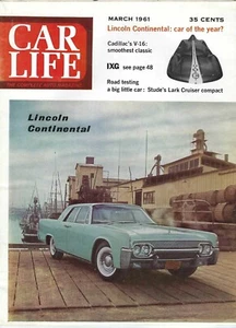1961 Lincoln Continental, Chevrolet Impala 348, Lark Cruiser in vintage Car Life - Imagen 1 de 3