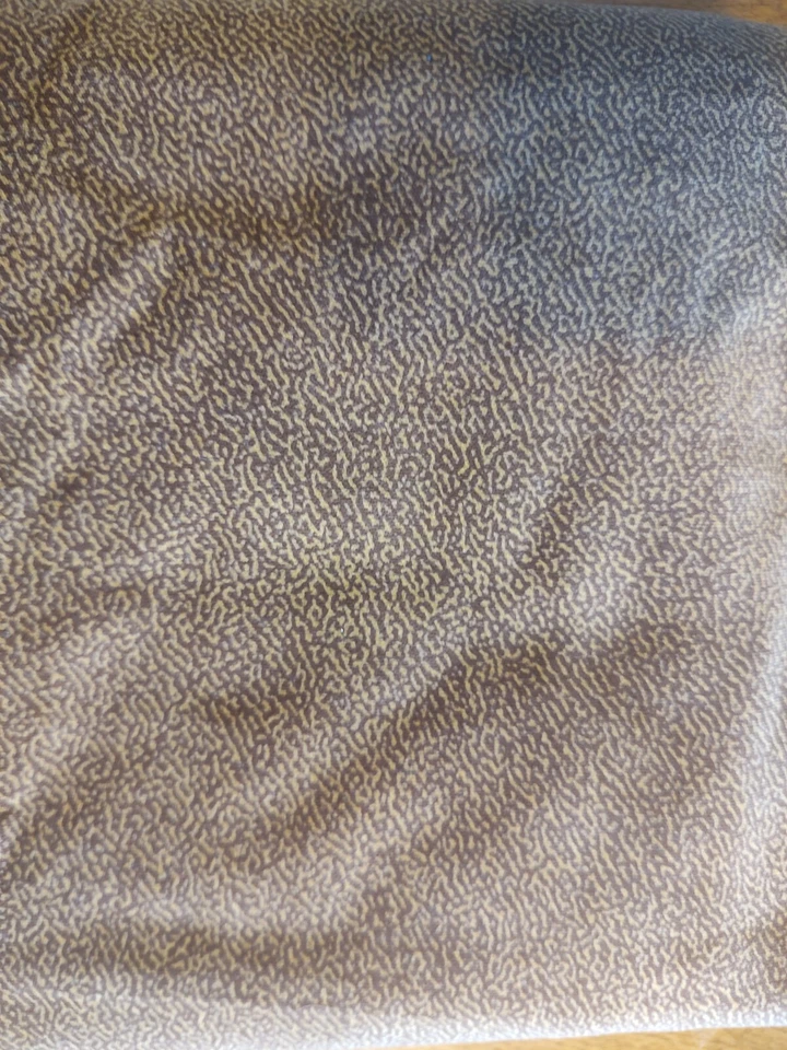 Tela terciopelo estampado piel animal marrón/bronceado 37" ancho x 1 yarda +35" largo Foto 1 de 2