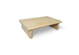 18" CIDS Monitorständer Eiche 1" unbehandelt 18 x 11,25 x 4,88 TV Holz Erhöhung NEU - Bild 1 von 10