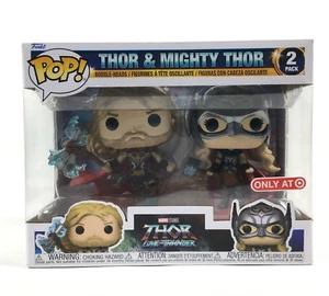 Funko Pop Marvel THOR Love And Thunder Thor & Mighty Thor 2 Bobbleheads Set - Bild 1 von 7