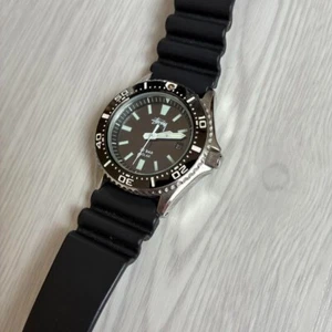 Stussy x Seiko 30th Anniversary Solar Wristwatch Black Used No Box Rare - Picture 1 of 15