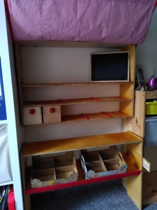 zweiteiliger Kinder Kaufmannsladen Spiel Verkaufsstand Höhe und Tiefe variabel - Bild 1 von 8