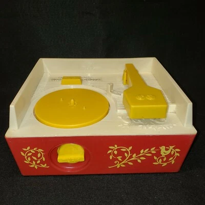 Vintage Fisher Price Music Box Record Player 1971 #995 3 Disks  - Image 1 of 4