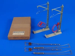 MARKLIN H0 - 7005 - Catenary Power Feeder Mast + Insulated Wire /´/ BOX - EXC - Picture 1 of 2