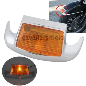 Amber Front Fender LED Tip Light Fit For Harley Touring Electra Glide FLSTC/FLHS - Bild 1 von 12