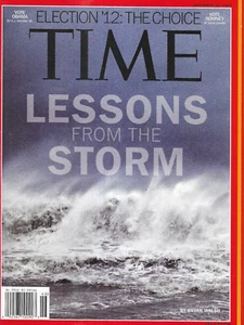 Time Magazine Hurricane Sandy Barack Obama Mitt Romney Gary Johnson 2012 - Picture 1 of 12
