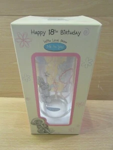 Superb NEW & Boxed ME TO YOU Tatty Teddy "HAPPY 18th Birthday" Tumbler Glass - Picture 1 of 3