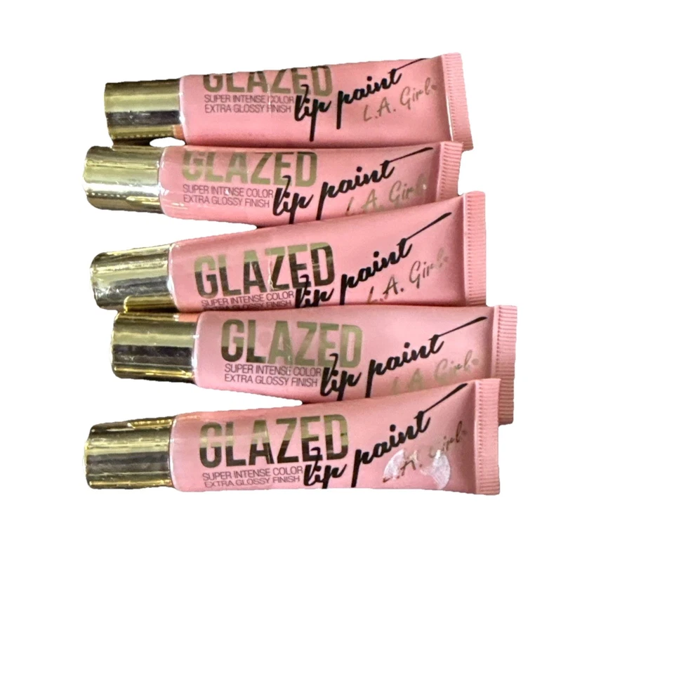 L A Girl Glazed Lip Paint GLG792 Peony 0.4 Oz Intense Color Extra Glossy Lot 6 - Image 1 of 1