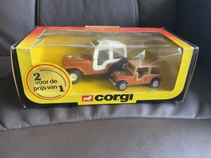Vintage Corgi Jeep CJ-5 Little & Large Mettoy GB 1981 Rare AW799 - Picture 1 of 8