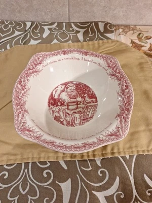 Johnson Brothers England 1883 Twas The Night 8'-9' Vegetable Bowl - Image 1 of 4