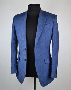Paul Smith Brent 100% Linen Blue Suit Jacket Pants Set Size R 36 - Picture 1 of 23