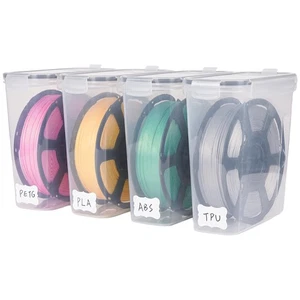 Filament Aufbewahrungsbox Set, 4er Pack Filamentbehälter mit Trockenmittel für 3D Pri... - Bild 1 von 7
