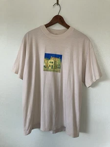 Vintage 90s Vincent Van Gogh Art T Shirt Size Large fit museum euro promo - Picture 1 of 7