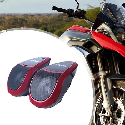 2x Motorcycle Audio System Motorcycle BT Speakers Waterproof Audio Amplifier - Image 1 of 4