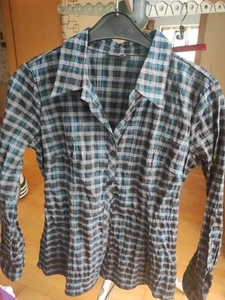 Damen-Bluse+Gr. 40+Kariert+ Okay+Sportlich Leger+Leicht - Bild 1 von 7
