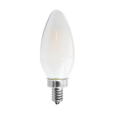 8 Watt C11 LED - Frosted - Candelabra base - 2700K - 90 CRI - 760 Lumens - 120 V - Image 1 of 4