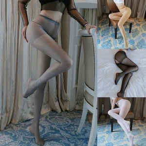 Alluring Crotchless Stockings Sexy Black Pantyhose for Seductive Appeal - Picture 1 of 53