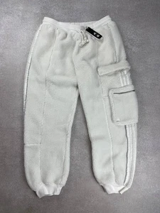 Pantalones deportivos IVY Park x Adidas Sherpa Cargo blancos unisex talla L-XL deberes pagados EE. UU. - Imagen 1 de 10