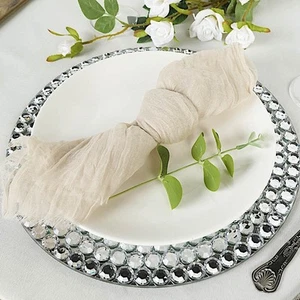 50 Gauze Cheesecloth Cotton DINNER NAPKINS Party Table Decorations - Picture 1 of 217