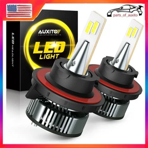 2X AUXITO 9008 H13 LED Headlight Kit High LOW Beam Bulbs 6500K Lamp Bright White - Picture 1 of 11